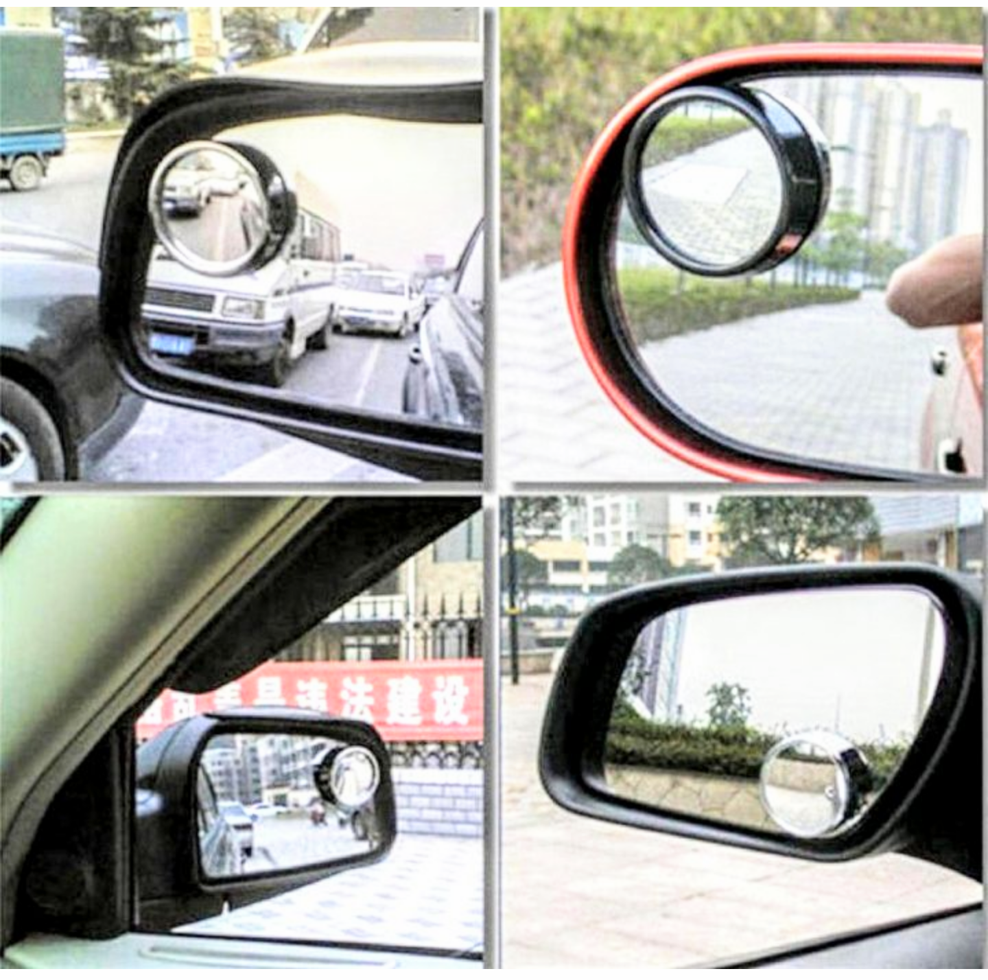 SIÊU COMBO VỚI 2 GƯƠNG CẦU LỒI MINI GẮN KÍNH CHIẾU HẬU XE HƠI ÔTÔ XE MÁY CỰC CHUẨN ĐẸP