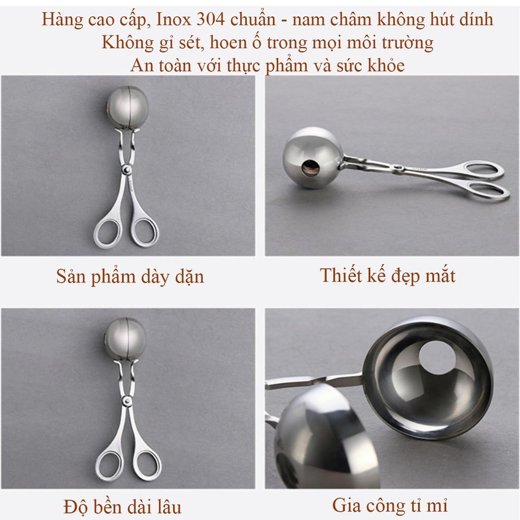 Dụng cụ làm thịt viên tròn bằng Inox 304 - hàng cao cấp an toàn với thực phẩm