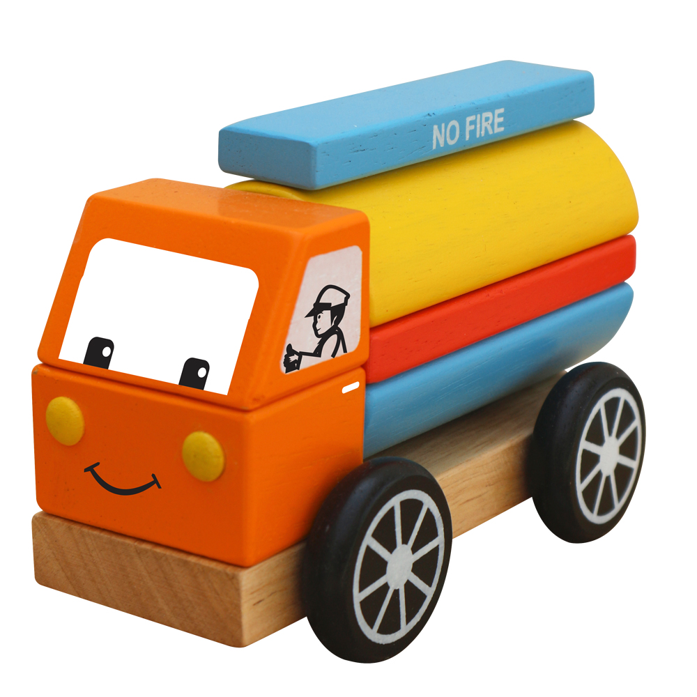 Mô hình Bộ lắp ráp xe bồn - Đồ chơi gỗ Winwintoys