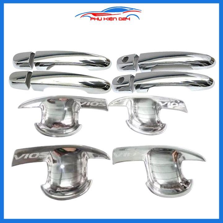 Ốp tay hõm mạ crom Vios 2008-2009-2010-2011-2012-2013 sáng bóng chống trầy bảo vệ cửa xe ô tô