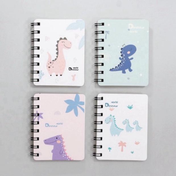 Sổ Tay A7 gáy Lò Xo mini tiện lợi loại nhiều mẫu đáng yêu 160 trang