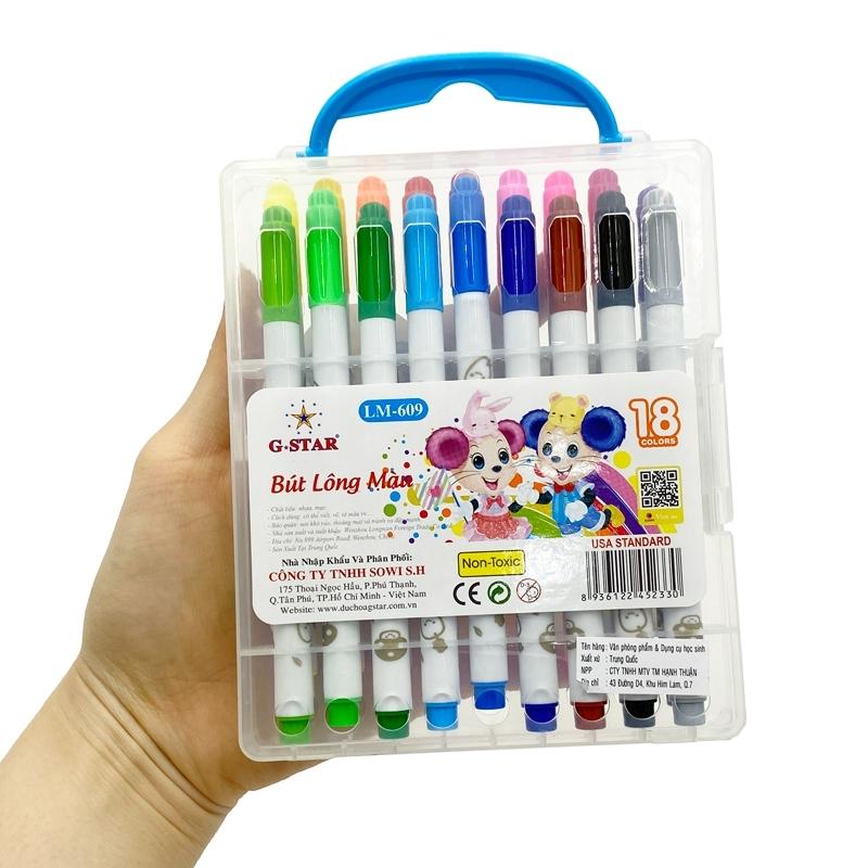 Hộp 18 Bút Lông Màu Gstar 609-18