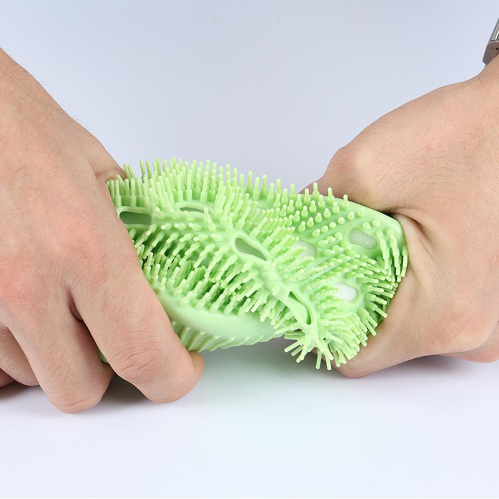 5 cái Bàn chải tắm bằng silicon với lông mềm trẻ em