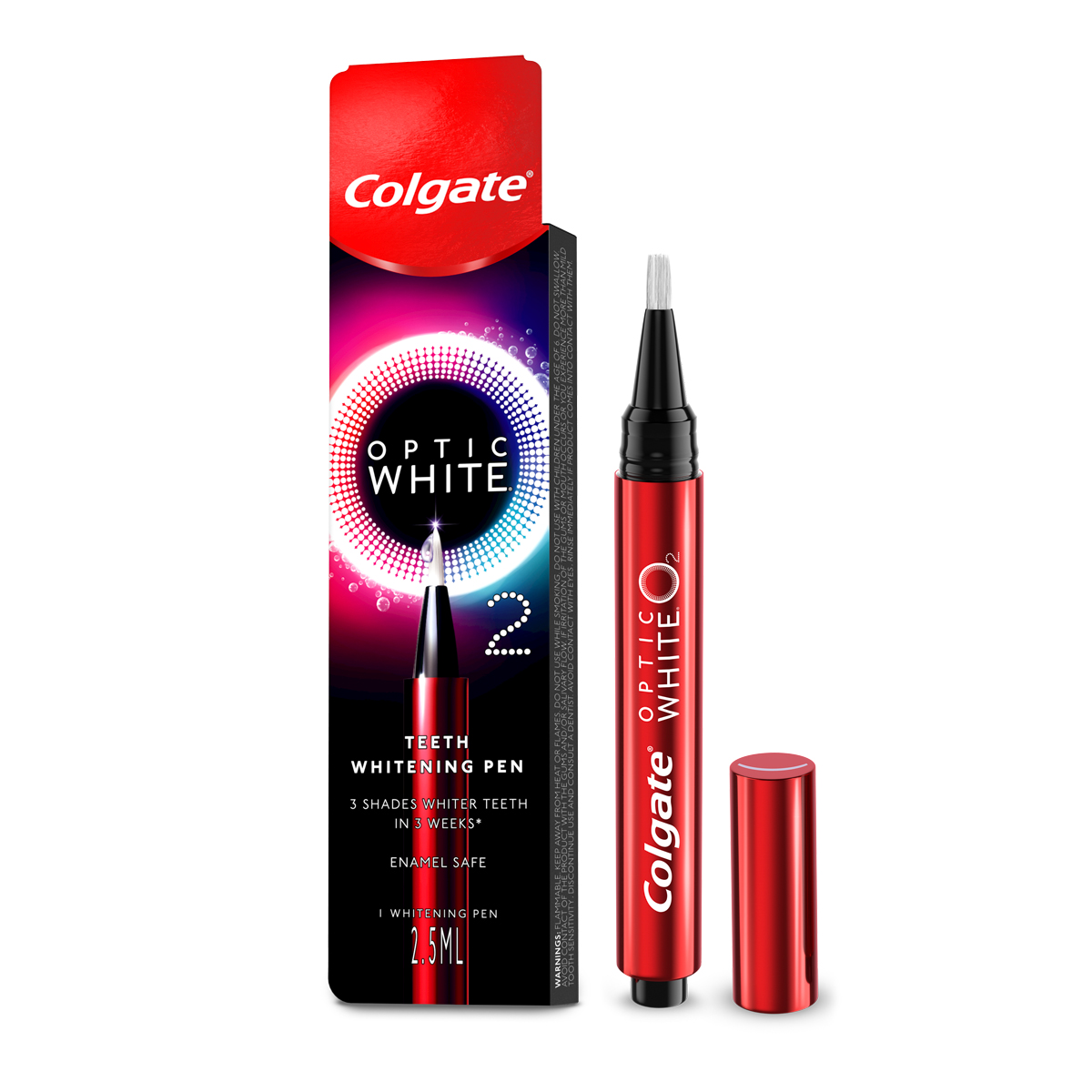 Bút làm trắng răng Colgate Optic White O2 an toàn tại nhà, không ê buốt