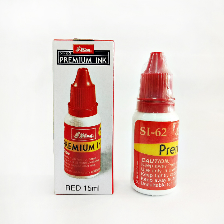 Mực Dấu Shiny Dùng Trên Mọi Chất Liệu Lựa Chọn Màu Mực Xanh, Đỏ, Đen - Hàng Nhập Khẩu - Si62 - Red Màu Đỏ