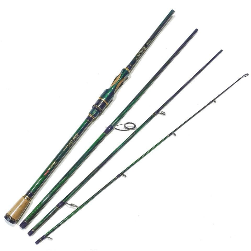Cần lure 4 khúc có cả dùng máy đứng và máy ngang Cemreo Macans màu cực đẹp