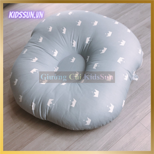 Gối Chống Trào Ngược Cho Bé - Ruột Bông - Vỏ Cotton Mềm Mịn - Nhiều Màu Sắc