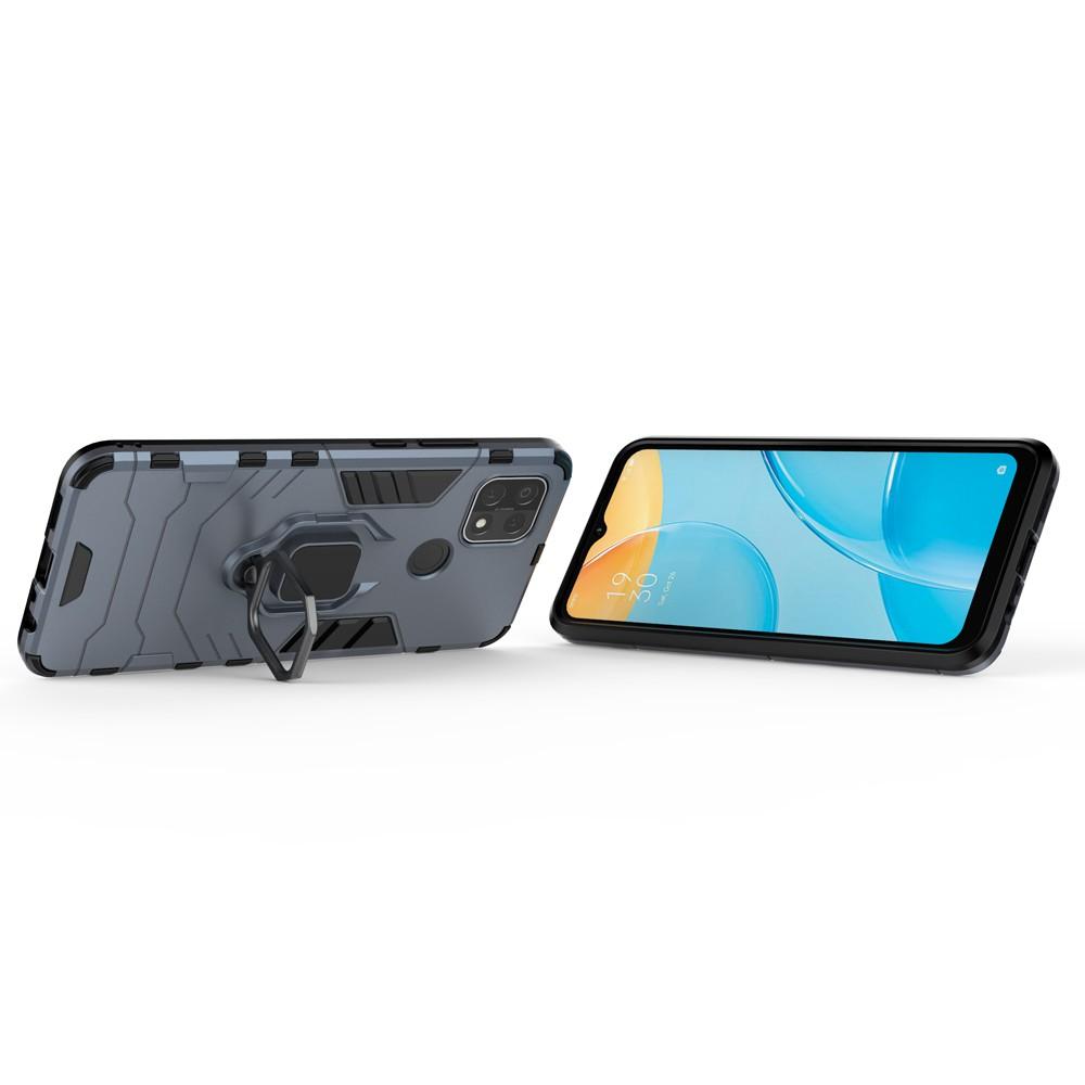Ốp lưng cho Oppo A15 A15s iron - man chống sốc kèm nhẫn xoay chống xem video bảo vệ camera