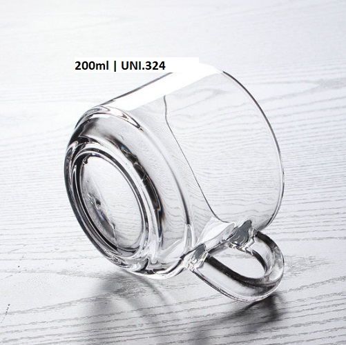 Tách Thủy Tinh Stack Tea Cup 200ml | UNI.324 , Nhập Khẩu Thái Lan