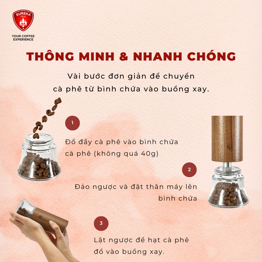 Máy xay cà phê cầm tay Eureka Baby Grinder | Hàng chính hãng