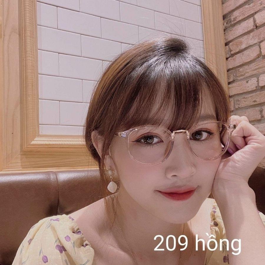 Gọng kính tròn nữ THIÊN HÀ OPTICAL nhựa dẻo nhẹ càng mảnh cầu kim loại trẻ trung năng động dễ deo sz vừa nhiều màu TH209