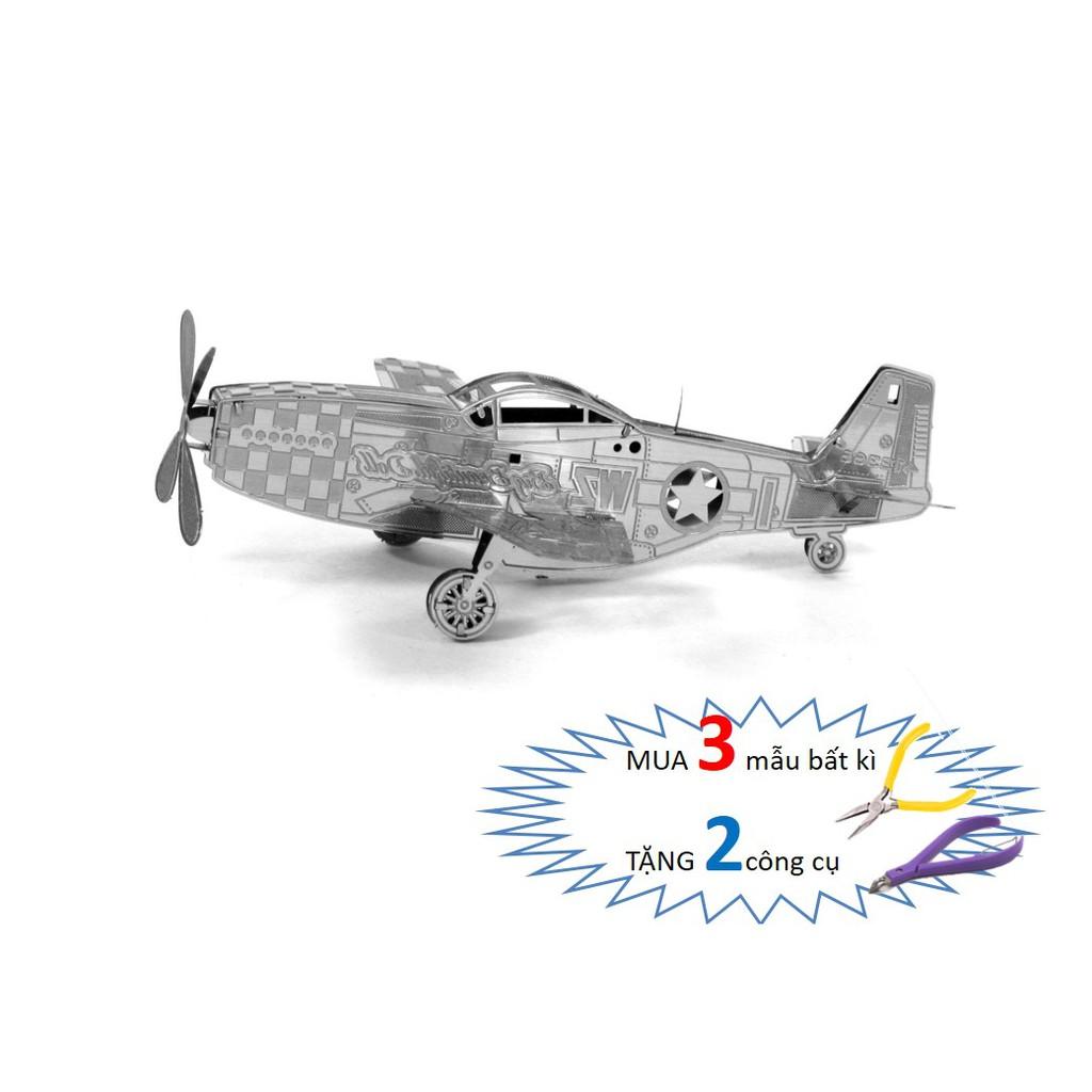 Mô Hình Lắp Ráp 3d Máy Bay Tiêm Kích P51 - Mustang