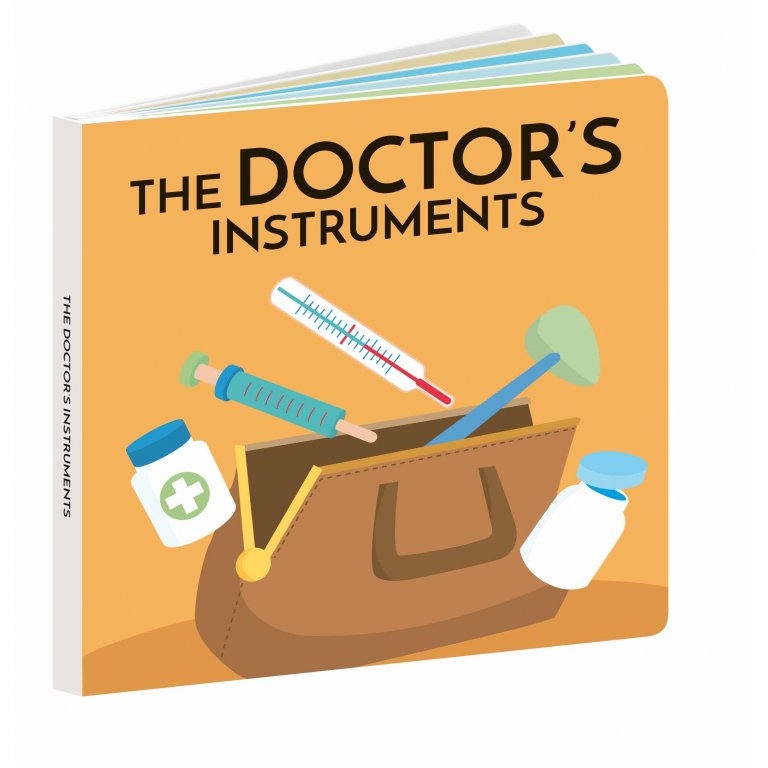 Bộ đồ chơi gỗ làm bác sĩ cho bé -  WOODEN TOYS AND BOOK - THE DOCTOR