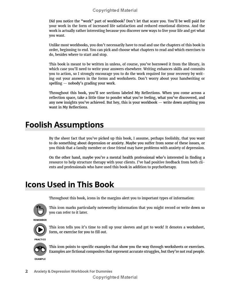 Sách ngoại văn: Anxiety And Depression Workbook For Dummies - 2nd Edition