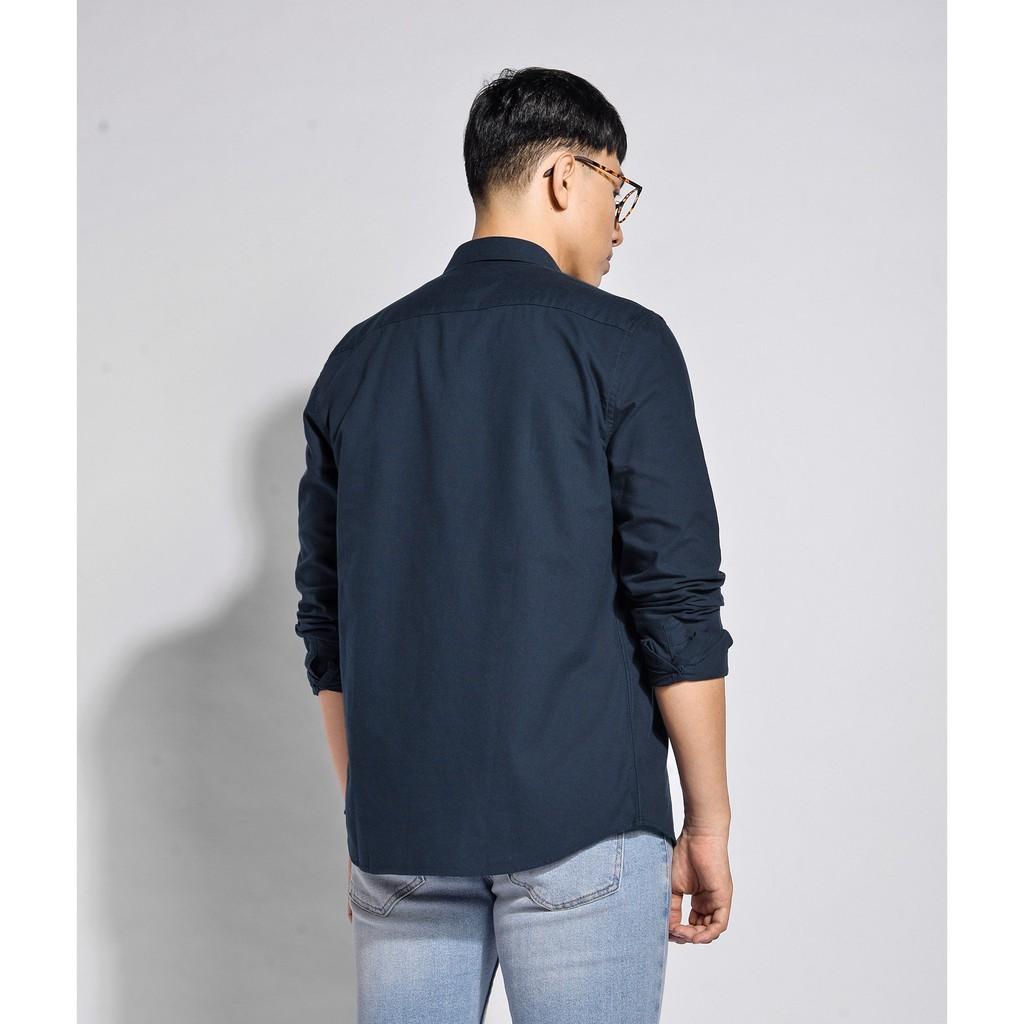 Áo sơ mi nam oxford nút cổ 100% cotton - SHL028 shop LASTORE