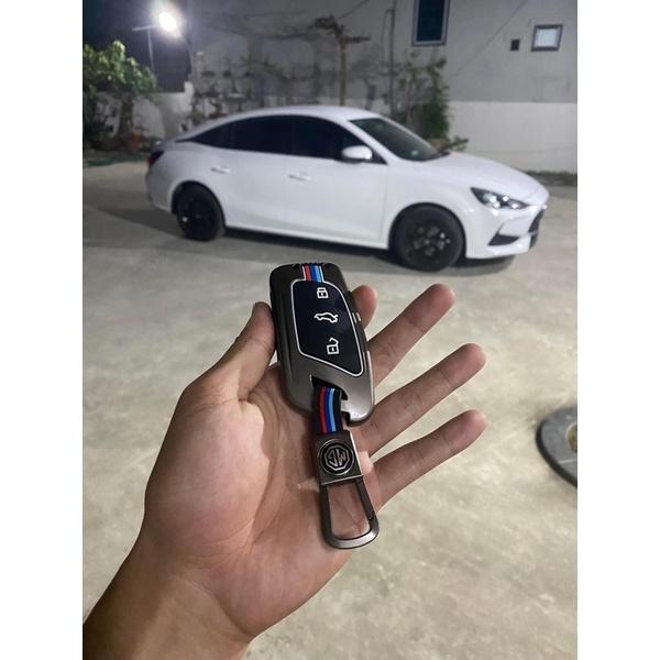 Ốp khóa kim loại cao cấp dáng thể thao xe ô tô MG-MG ZS, MG HS, MG5 2022 bảo vệ chìa khóa chịu va đập tốt - otofunmoclan
