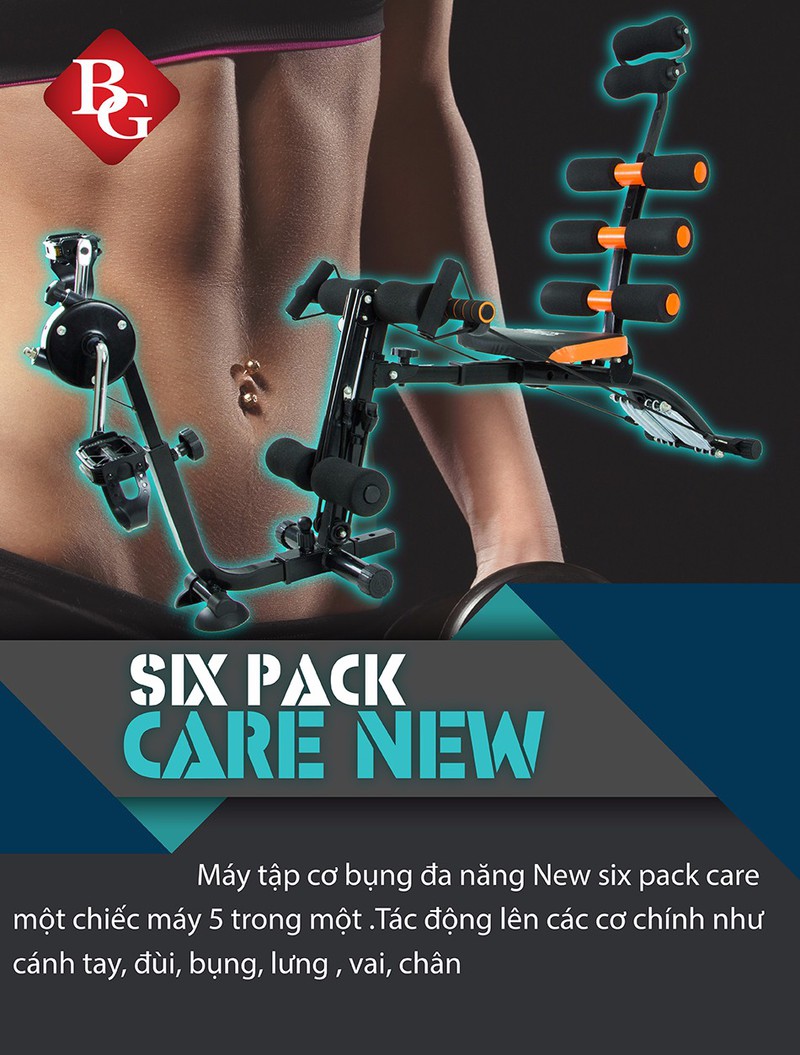 Máy Tập Bụng New Six Pack Care New 2018