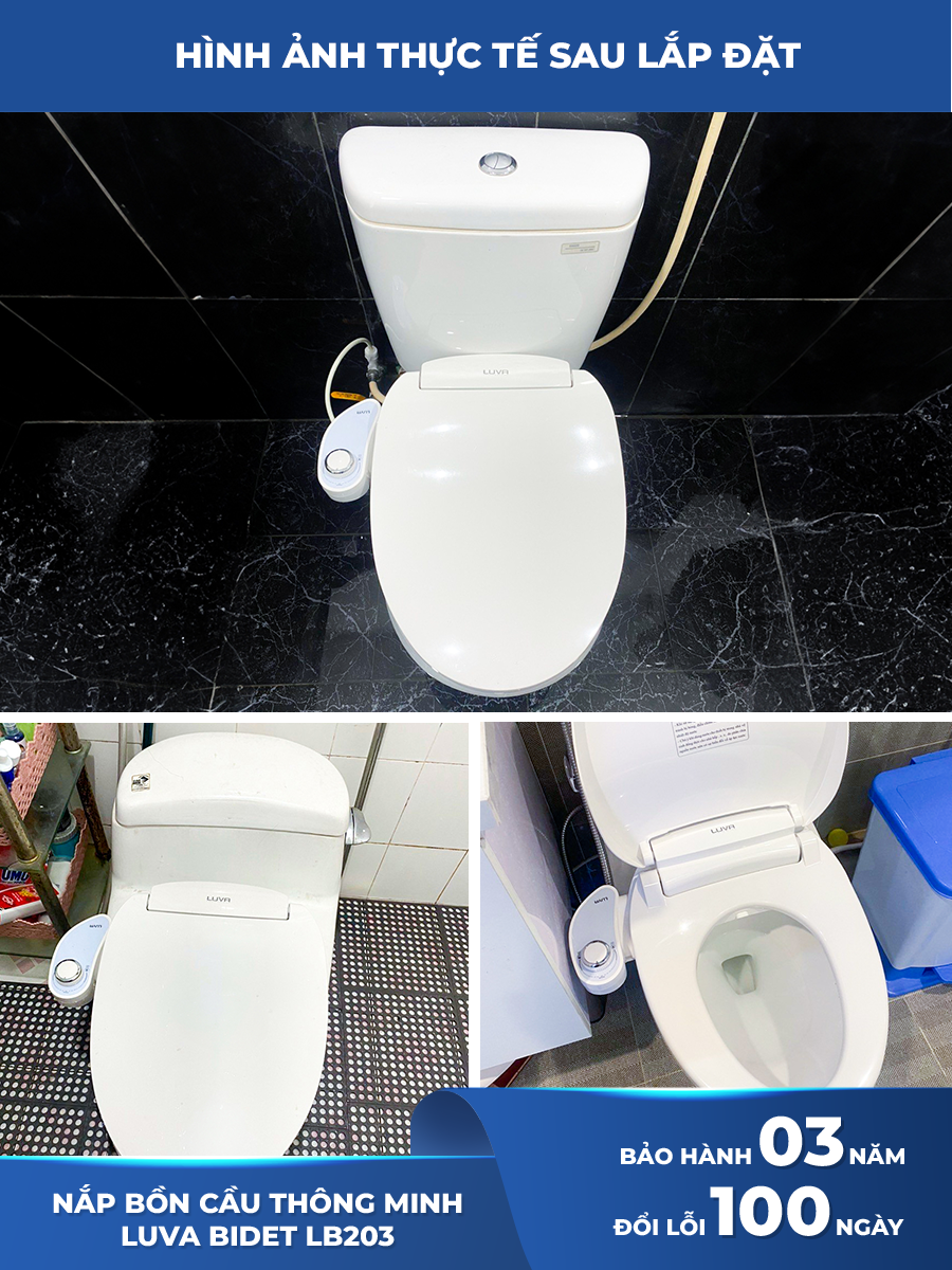 Nắp bồn cầu thông minh LUVA BIDET - LB203