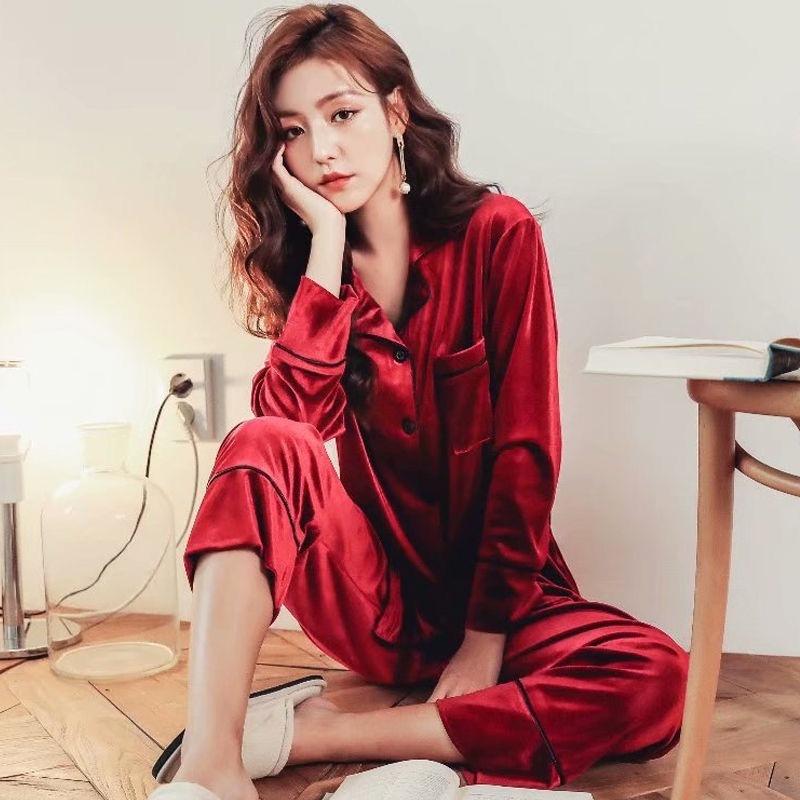 Bộ Đồ Mặc Nhà ️Đồ Ngủ Pijama Nhung Cao Cấp Siêu Mềm Mịn - ELSA