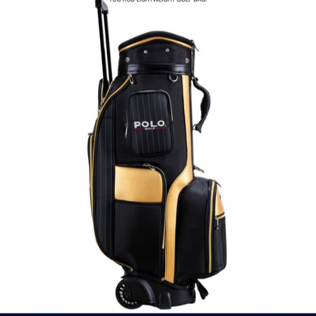 Túi Gậy Golf PôLô, Đựng Được 14 - 16 Gậy, Chất Liệu Vải Dù, Kháng Nước Tốt, Độ Bền Cao, Có Bánh Xe, Tay Kéo Chắc Chắn