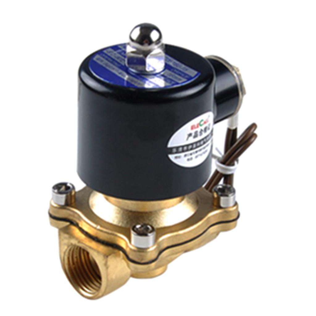 AC220V 1/2,3/4,1,1-1/4'' Inch Electric Solenoid Valve for Air Water / Replacement Brass