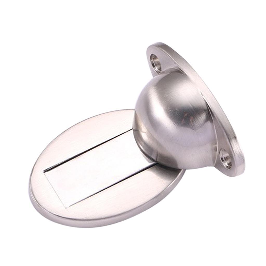 Alloy Magnetic Doorstop Door Stopper Door Catcher Holder Safety Close Silver