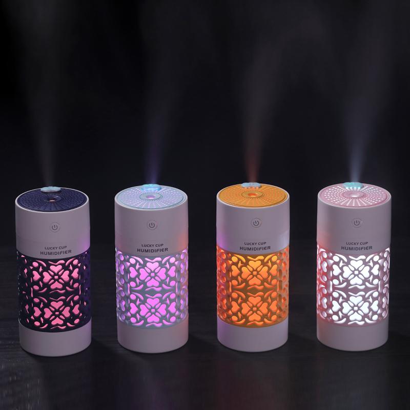 SaengQ 250Ml Máy Tạo Độ Ẩm Không Khí Có Đèn LED Đèn Ngủ Mini Quạt Tinh Máy Khuếch Tán Tinh Dầu USB Phun Sương Tạo Ẩm Hình Ếch Con Phun Sương Tạo Cho văn Phòng Nhà Xe Ô Tô