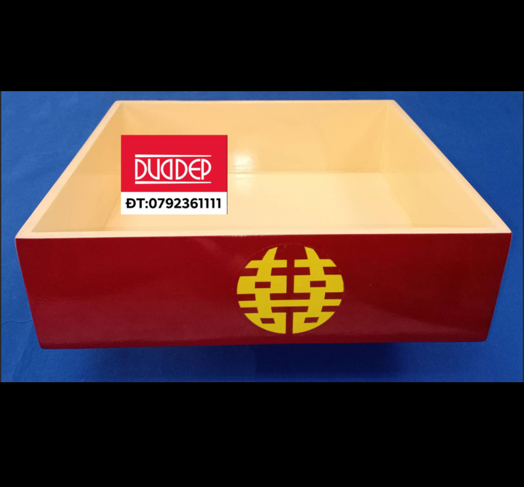 Hộp Tráp Sơn Mài Cao Cấp Vuông 30,35,40cm