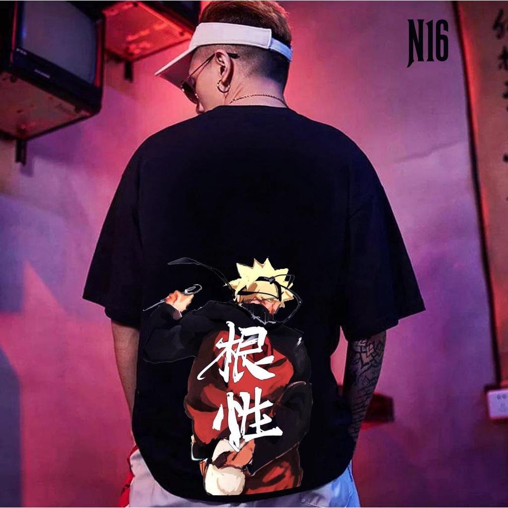 ÁO THUN UNISEX NAM NỮ naruto cầm dao gâm