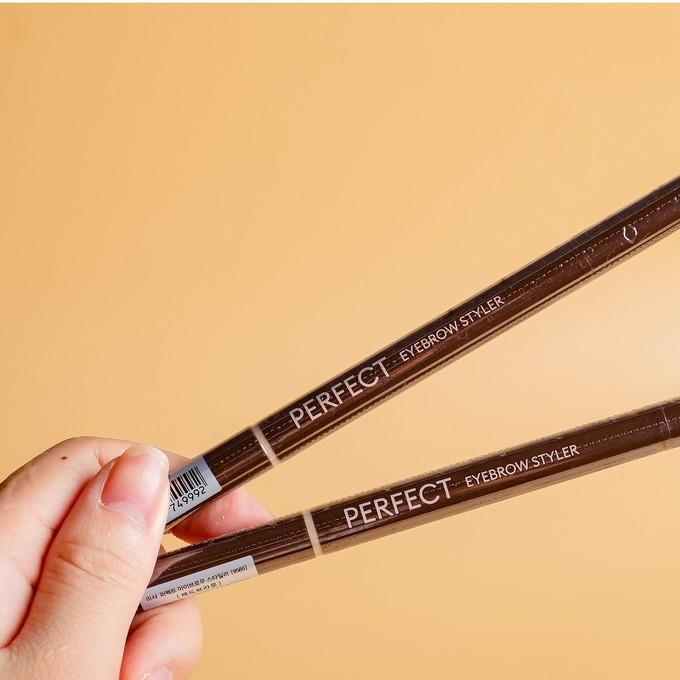 Chì kẻ mày Missha The Style Perfect Eyebrow Styler hai đầu 0,35g