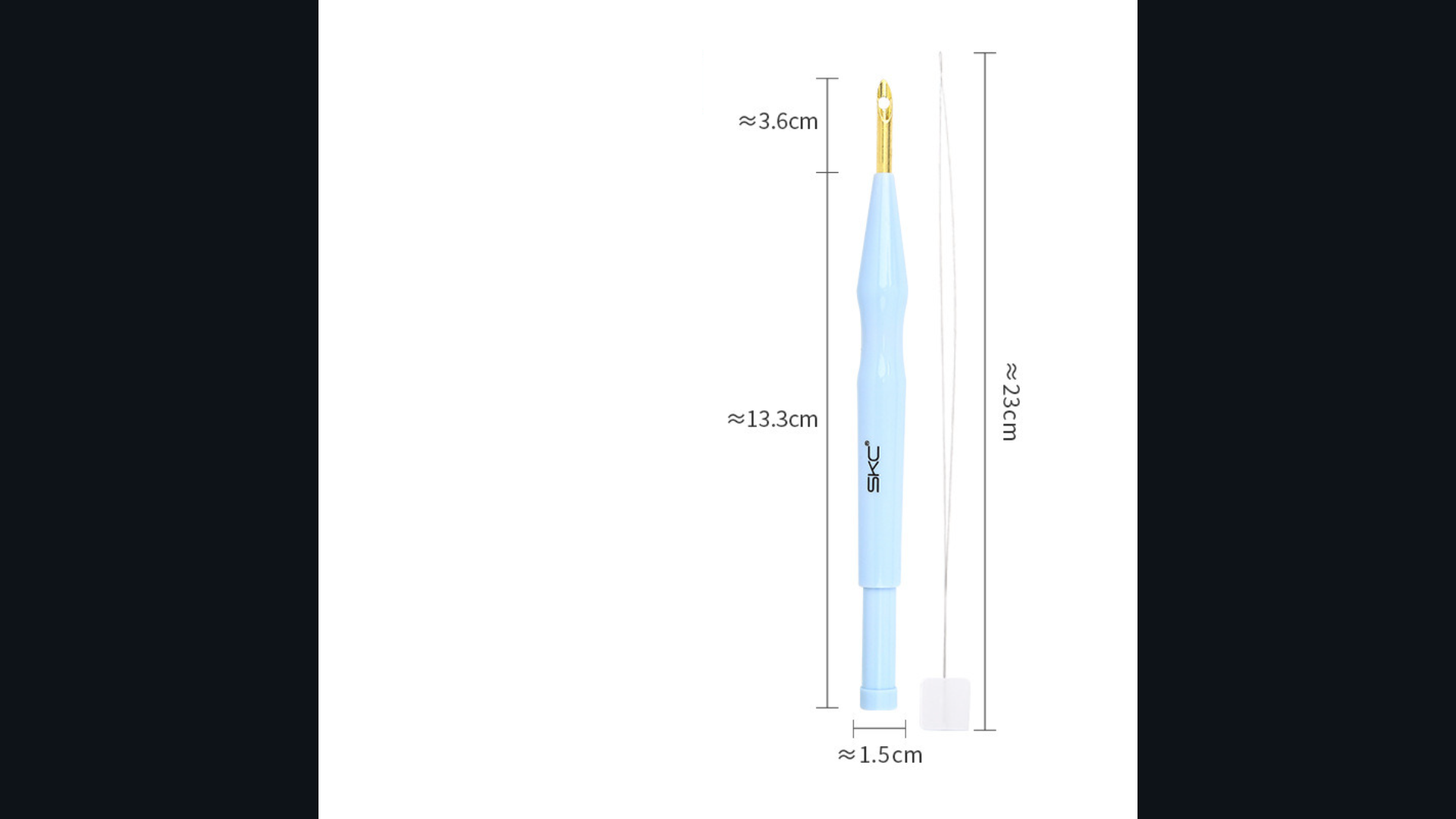 Bút Thêu Len Xù Bằng Nhựa Skc 4 Nấc Tùy Chỉnh Punch Needle Tool, Kim Thêu Tùy Chỉnh Tiện Dụng