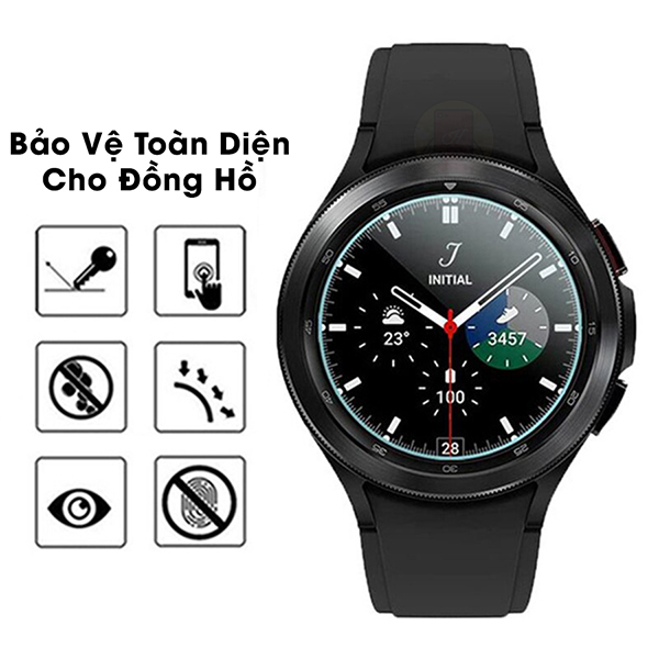 Kính Cường Lực Màn Hình Dành Cho Samsung Galaxy Watch 4 / Watch4 Classic 42mm 46mm 40mm 44mm Trong Suốt 3D Tặng kèm bộ phụ kiện dán - Handtown - Hàng Chính Hãng