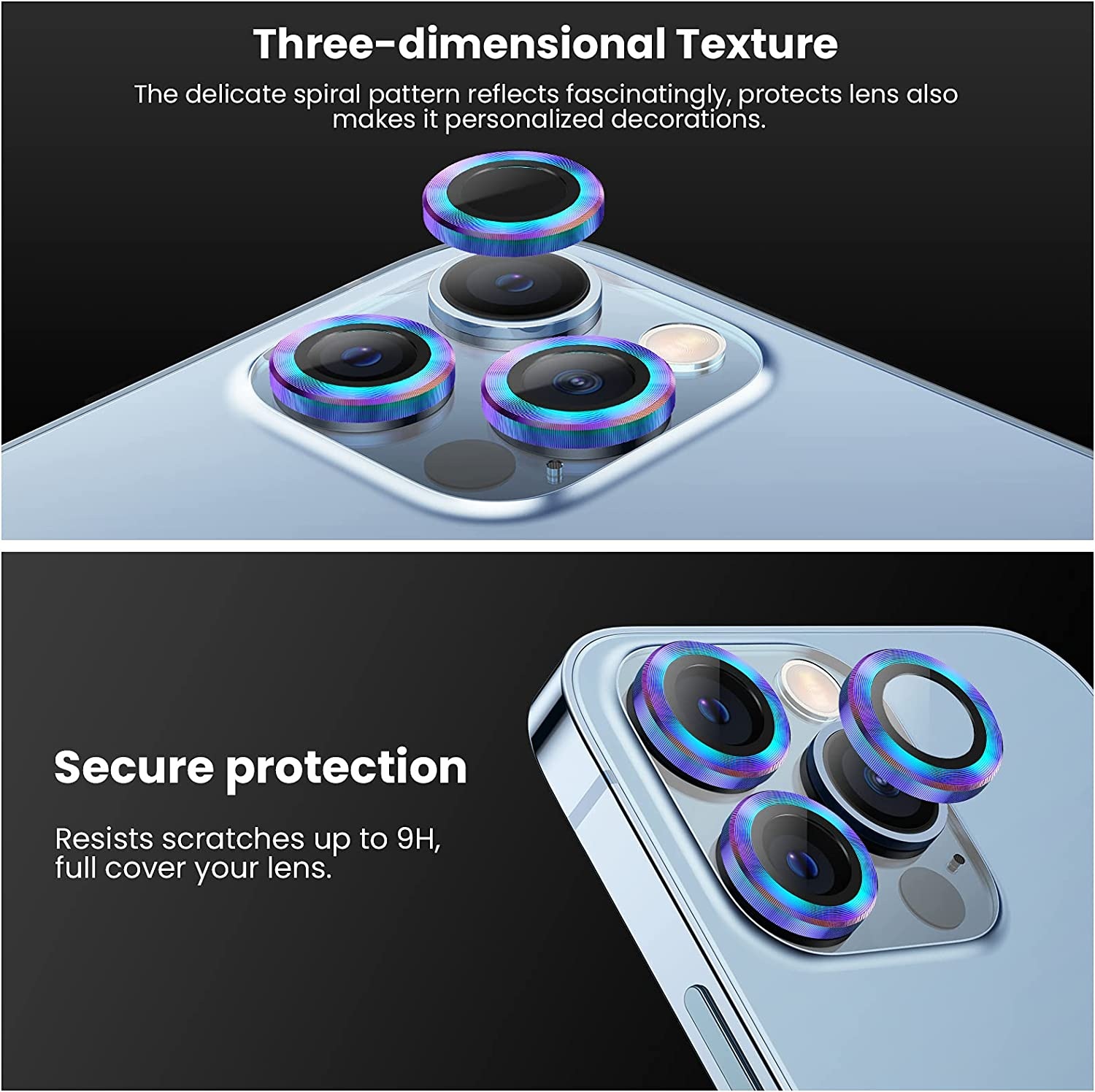 Bộ miếng dán kính cường lực bảo vệ Camera cho iPhone 14 Pro / 14 Pro Max hiệu HOTCASE URR mang lại khả năng chụp hình sắc nét full HD - Hàng nhập khẩu