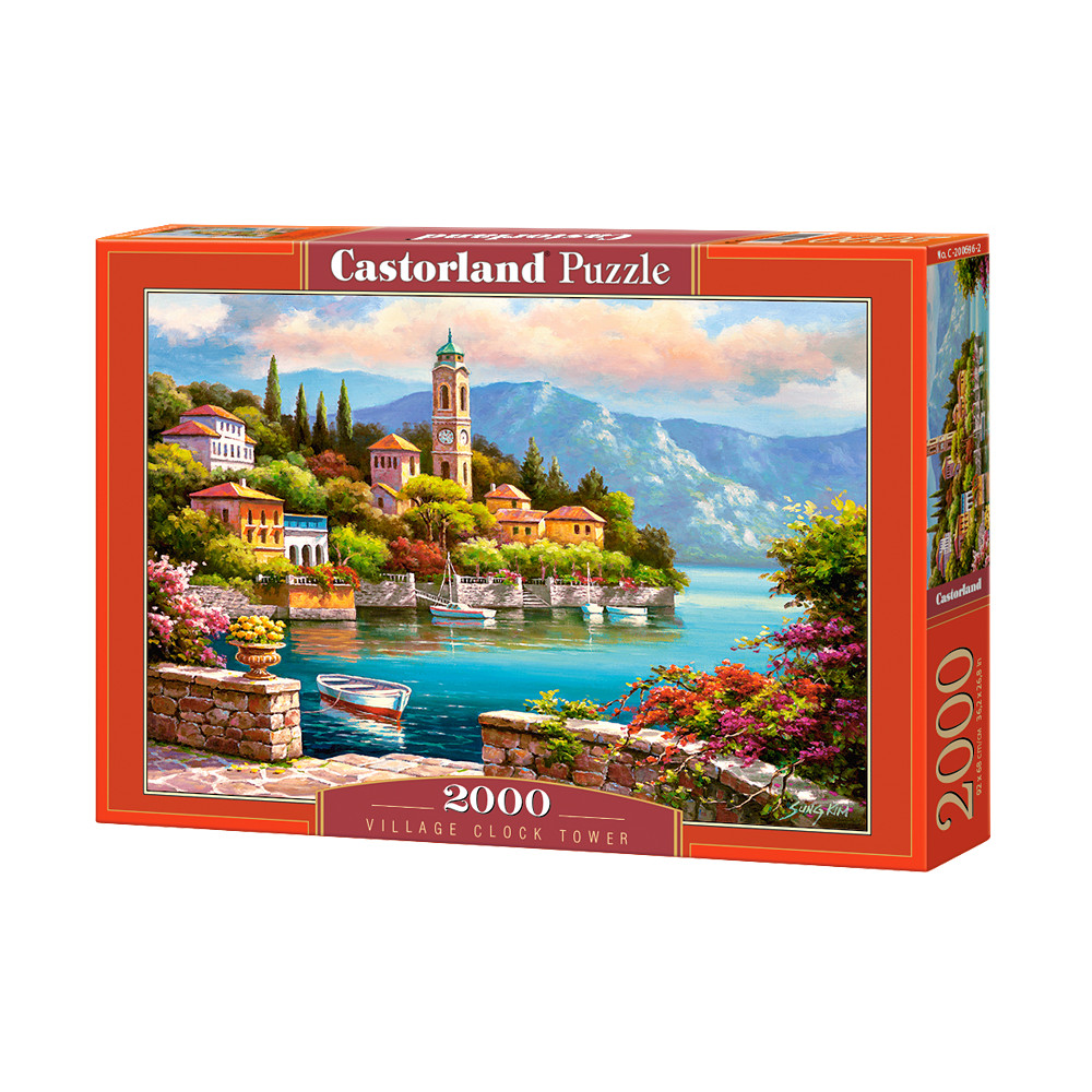 C200696 Đồ chơi ghép hình puzzle Clock tower 2000 mảnh Castorland