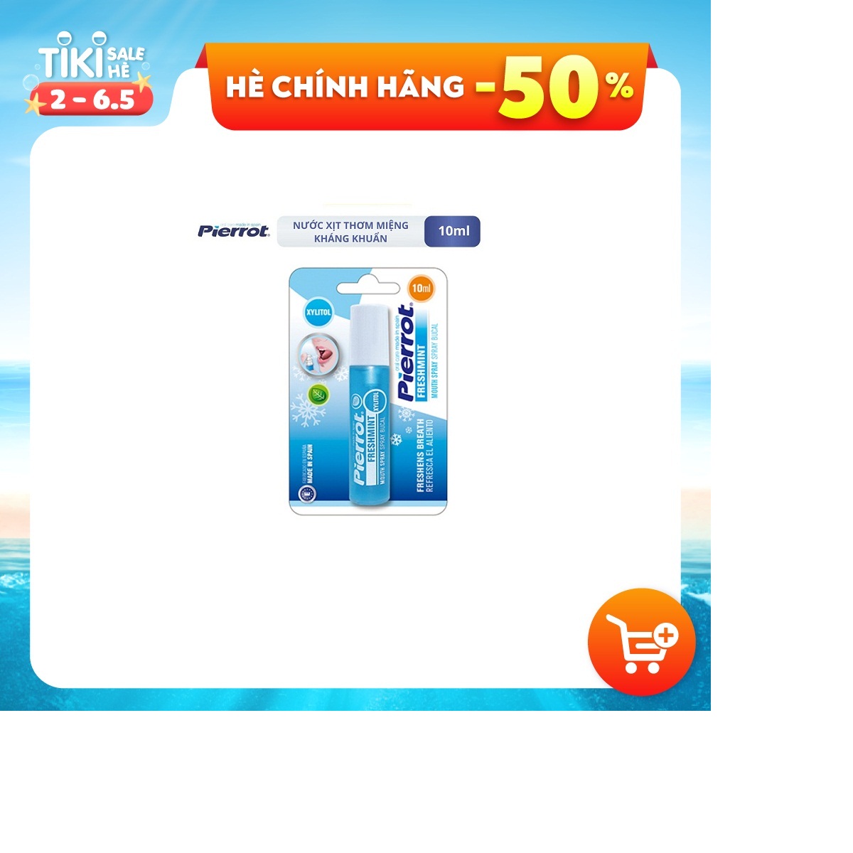 [ Tặng 1 hộp tăm răng Care4u ] Nước xịt thơm miệng, diệt khuẩn PIERROT MOUTH SPRAY 10ml