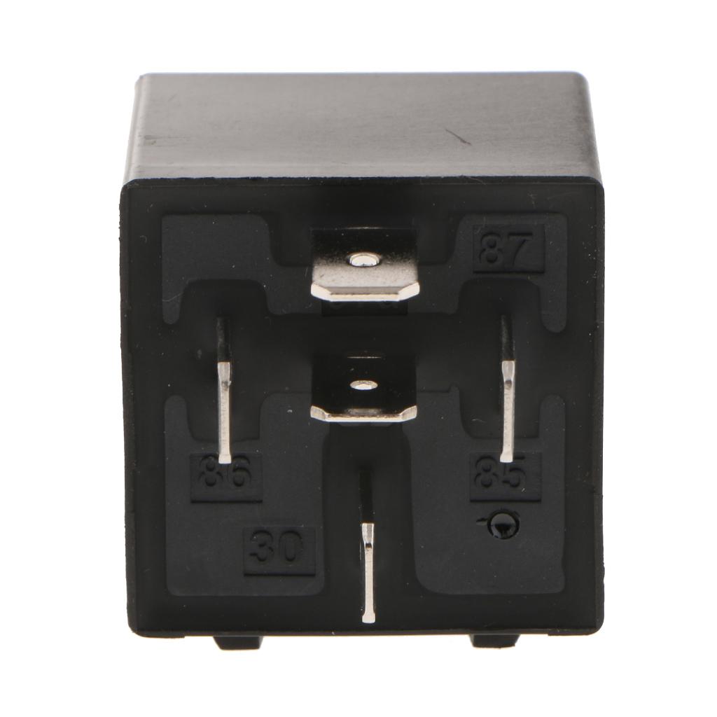 3Pcs DC 12V Car SPDT Automotive Relay 5 Pin 5 Wires with Harness Socket 40A