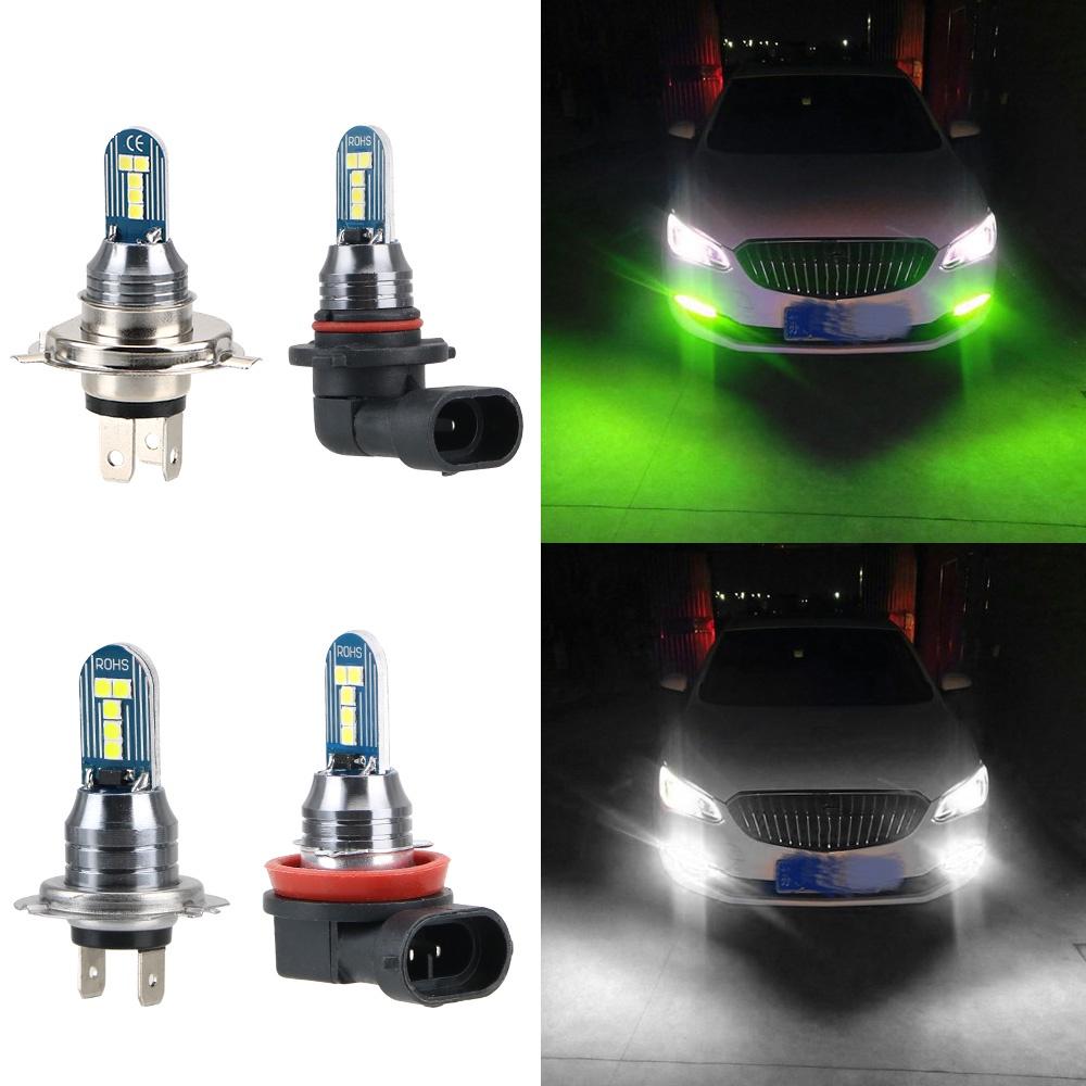 1 bóng đèn pha chống sương mù ánh sáng trắng xanh 3030SMD 12V 6000k H8 H11 9005 9006 h4 h7