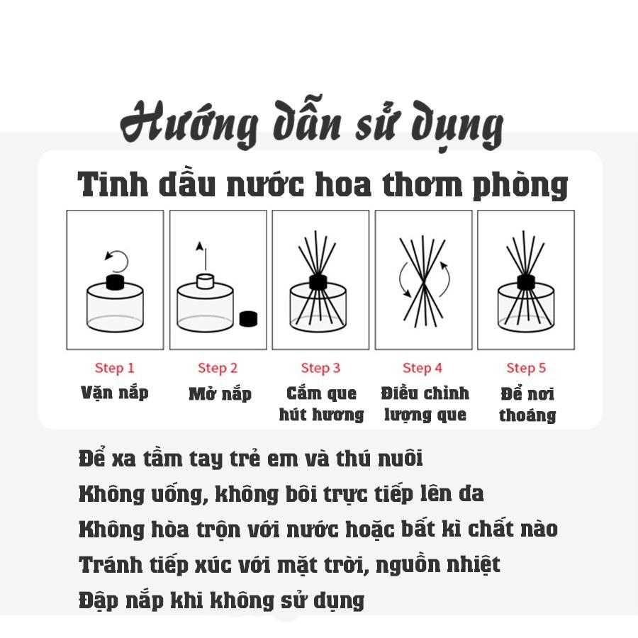 Tinh Dầu Thơm Thiên Nhiên Bản Sang Trọng Để Phòng Que Gỗ Tự Khuếch Tán Thanh Lọc Khử Mùi Không Khí