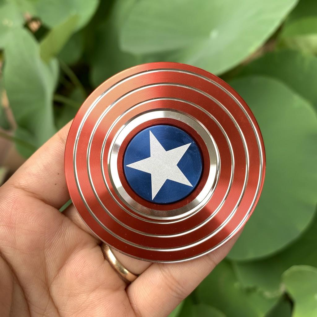 CON QUAY SPINNER CAPTAIN AMERICA VÀ NGƯỜI NHỆN KIM LOẠI CAO CẤP 150 mẫu bán sỉ