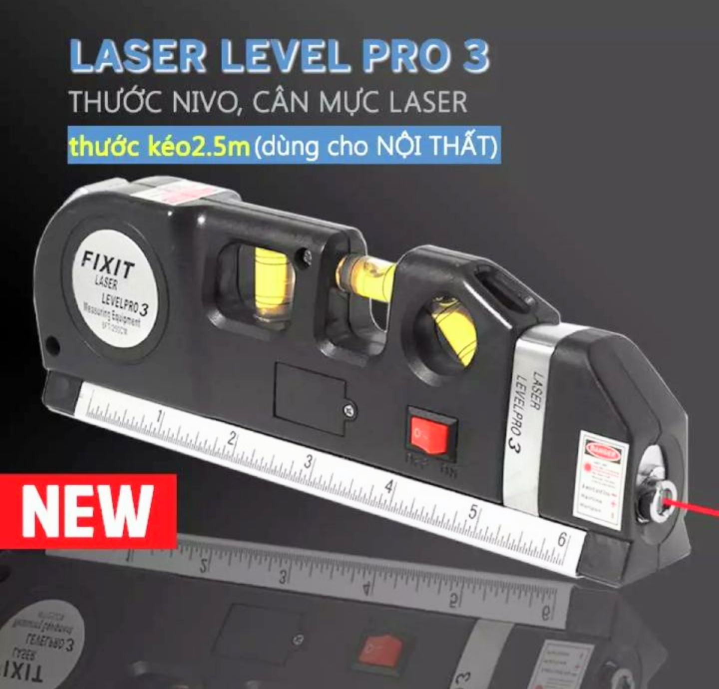 1 BỘ THƯỚC ĐO LASER +NIVO + DÂY ĐA CHỨC NĂNG TIỆN DỤNG ĐO CHUẨN CHÍNH XÁC TUYỆT ĐỐI HÀNG CHUẨN CHẤT LƯỢNG LOẠI TỐT