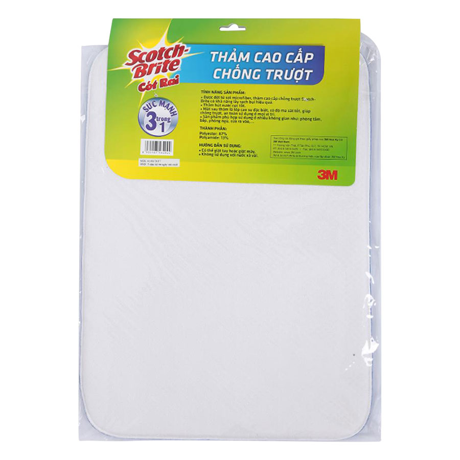 Thảm Cao Cấp Chống Trượt Cao Cấp Scotch Brite (35 x 50 cm)