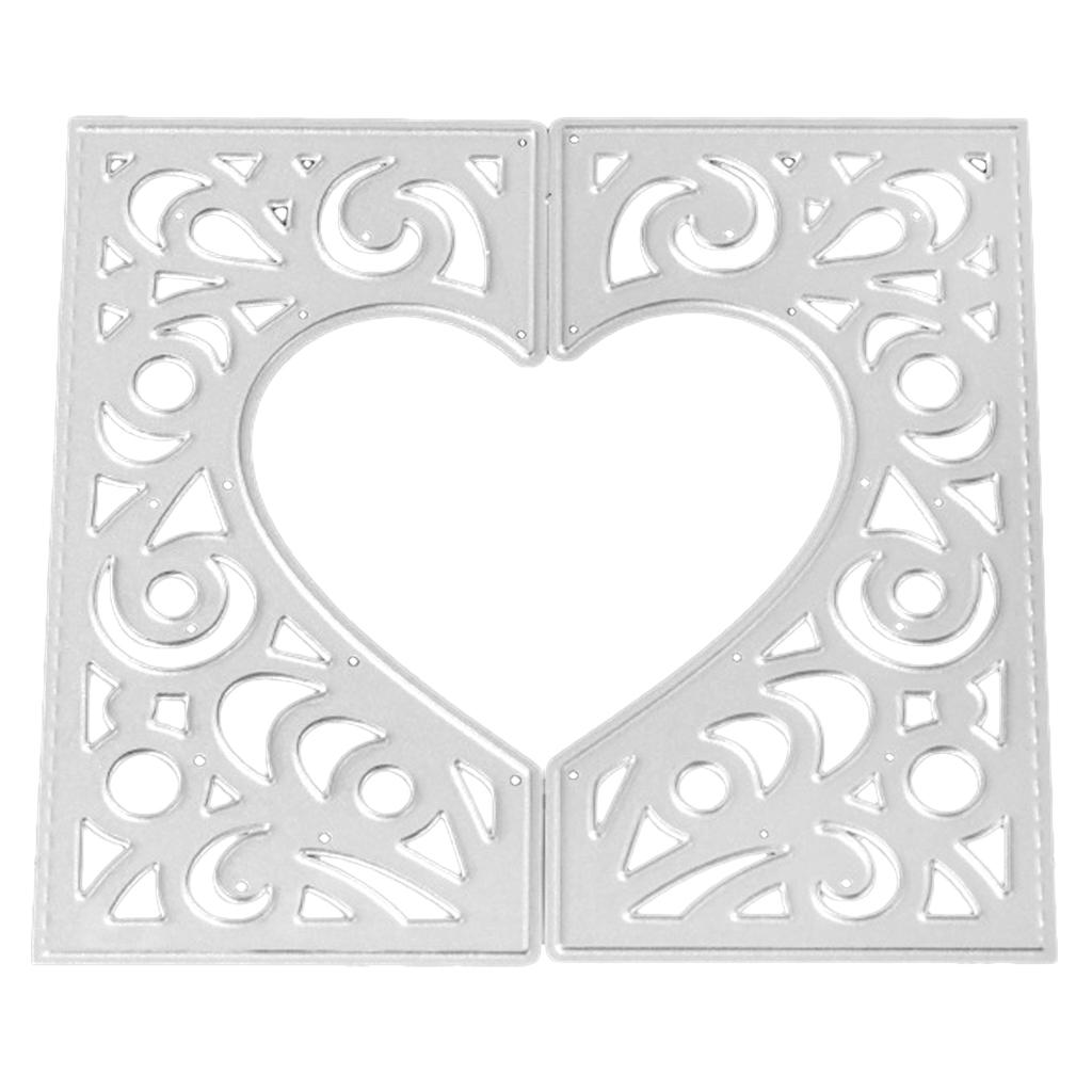Heart Cutting Dies Cut Metal Scrapbooking Stencil Embossing Scrapbook Decor