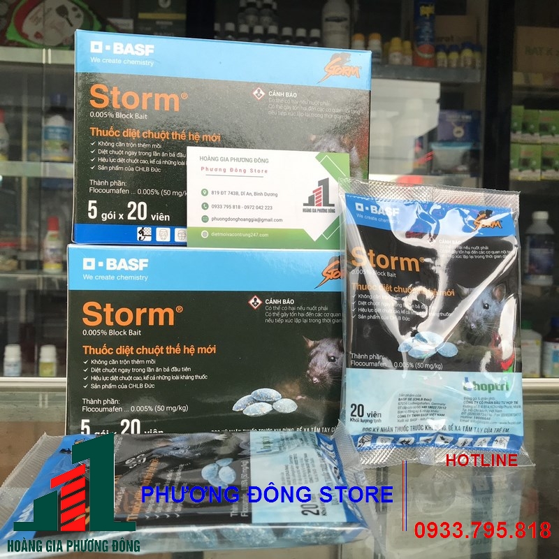 Thuốc diệt chuột hiệu quả tận gốc Storm 0.005-20v