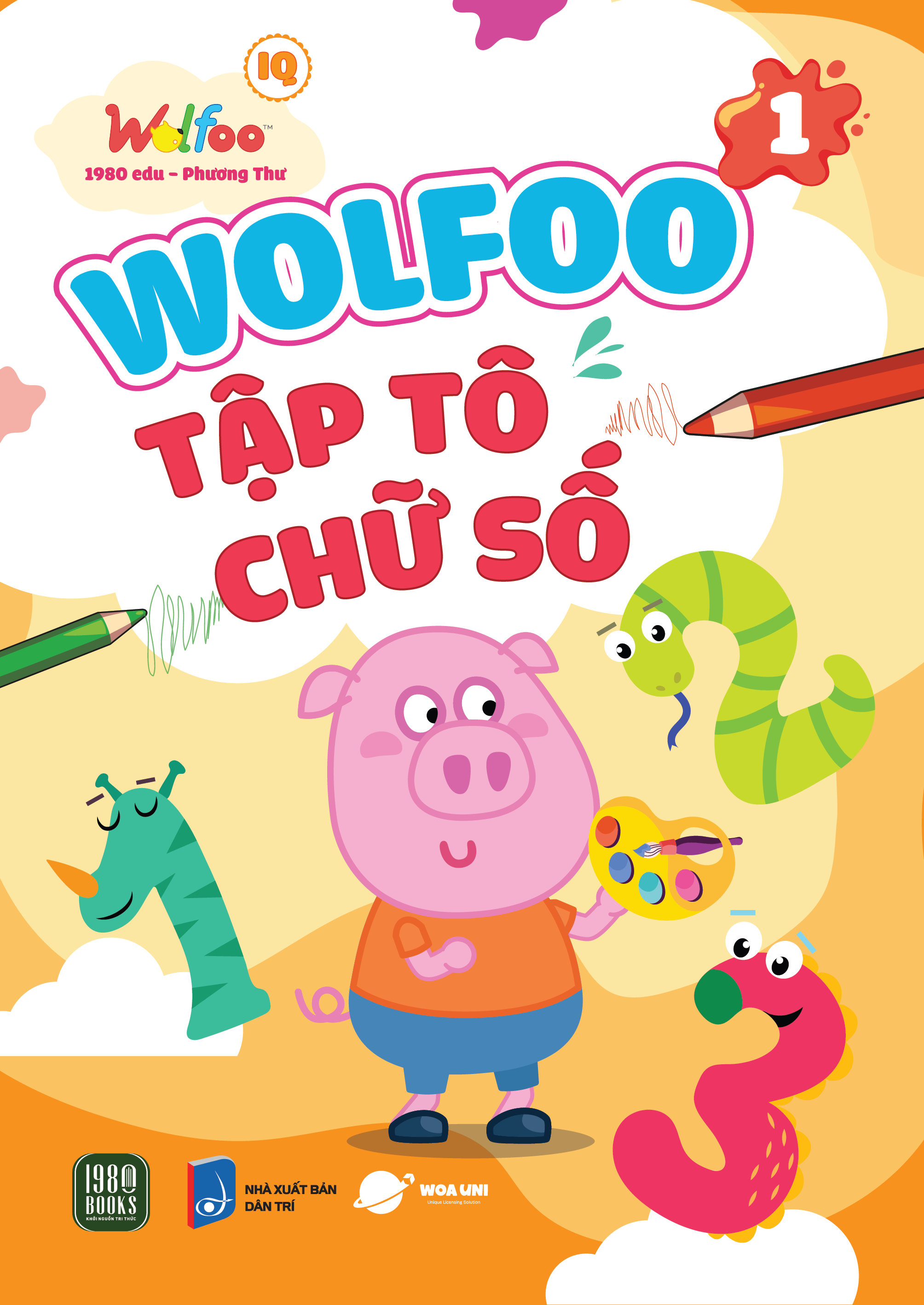 Combo 6 cuốn Wolfoo Tập Tô Chữ Cái Và Chữ Số