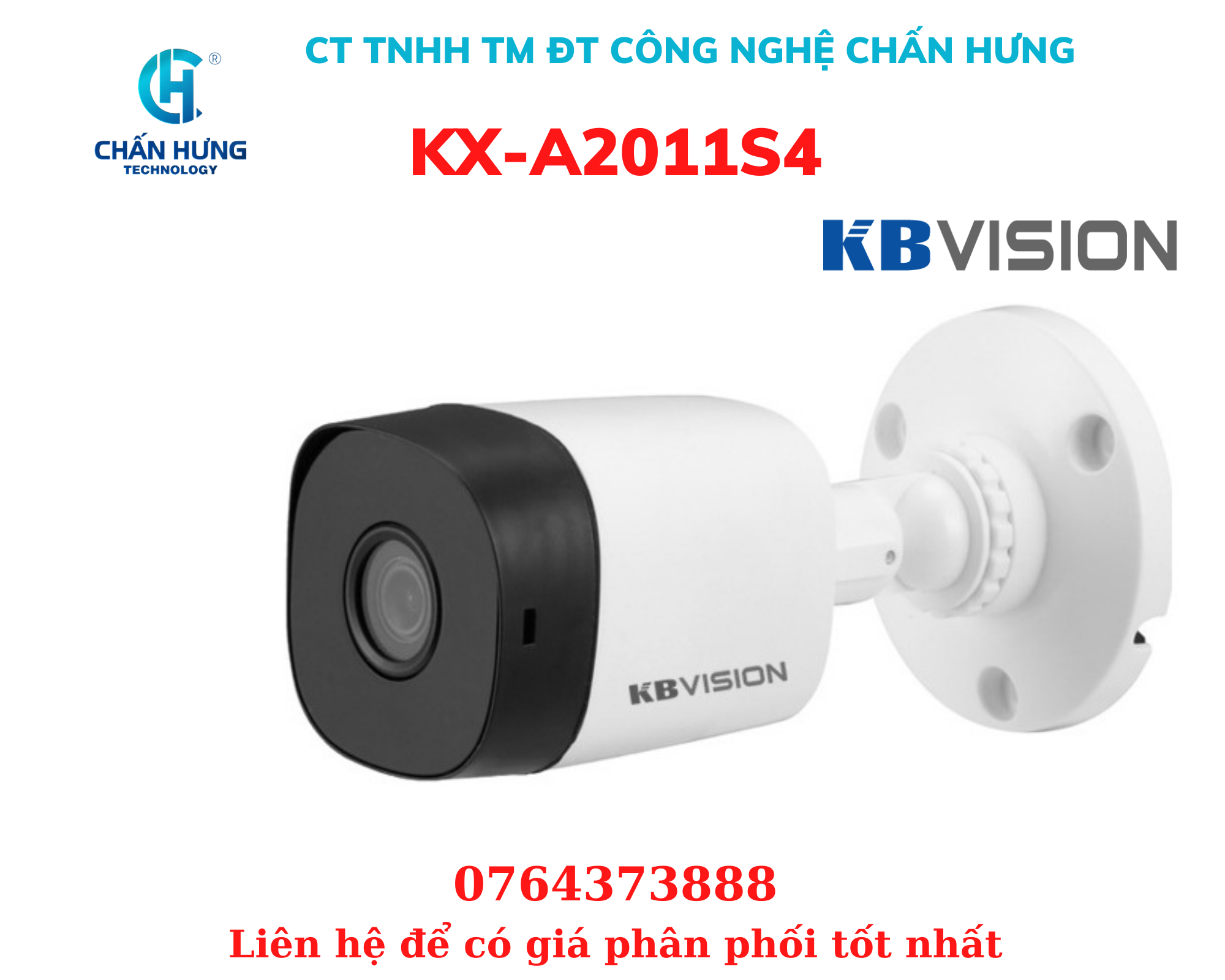 Camera KBVISION KX-A2011S4 2.0 Megapixel - Hàng Chính Hãng