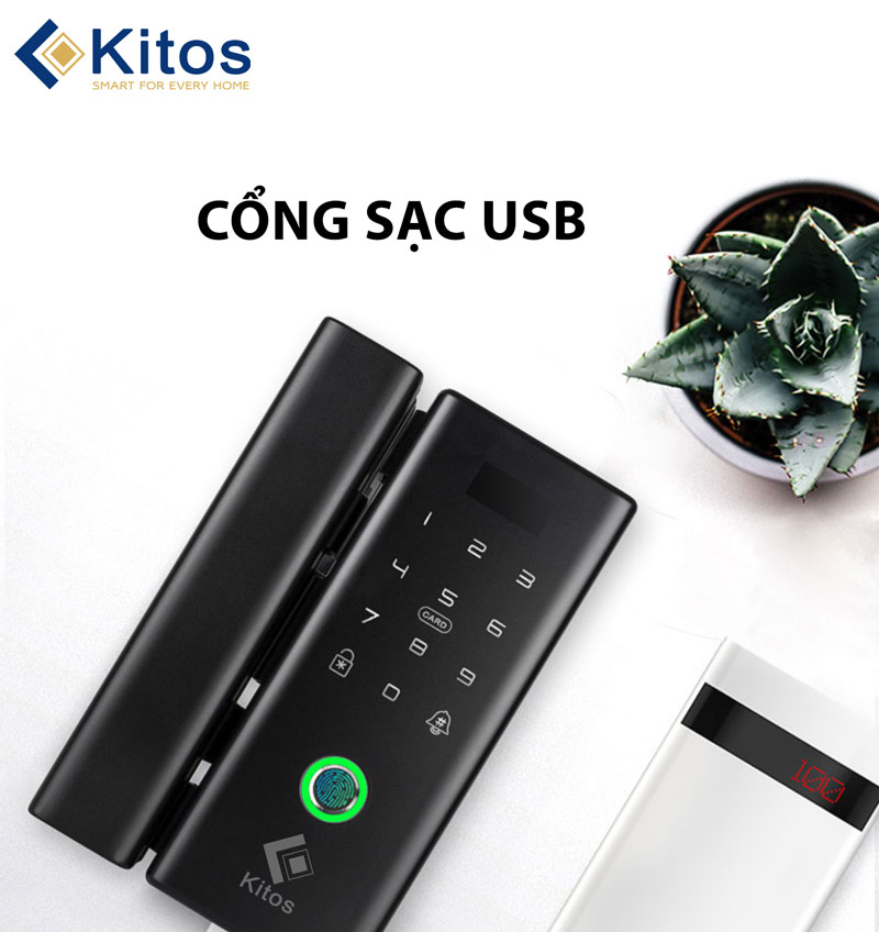 Khóa thông minh cho cửa kính Kitos KT-GL80