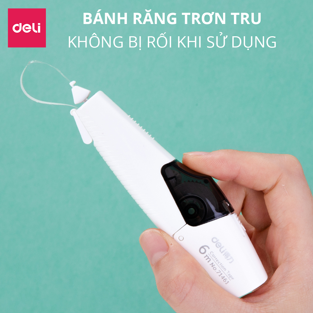 Băng xóa kèm 2 lõi thay thế - màu đen trắng- 71462