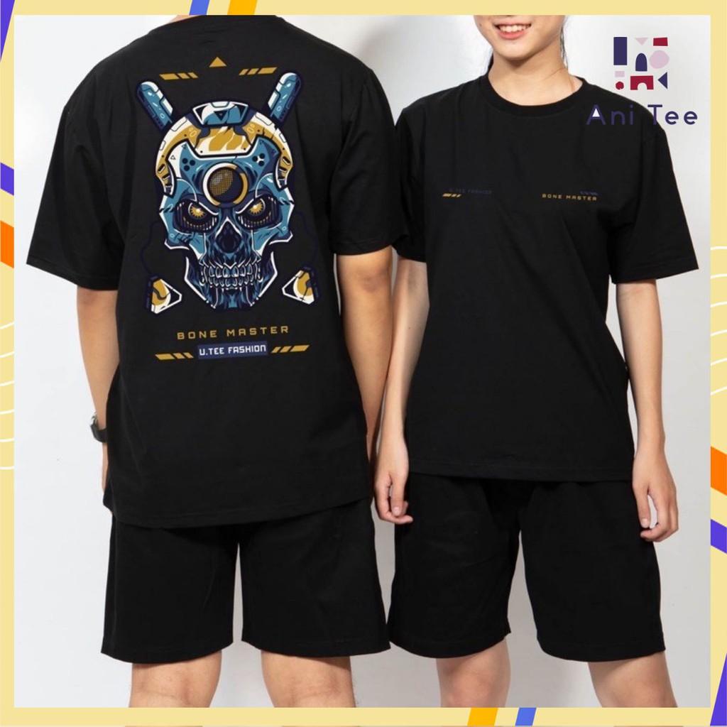 Combo Áo Thun Bone Master 100% Cotton + Quần Short Kaki Trơn Cực Ngầu