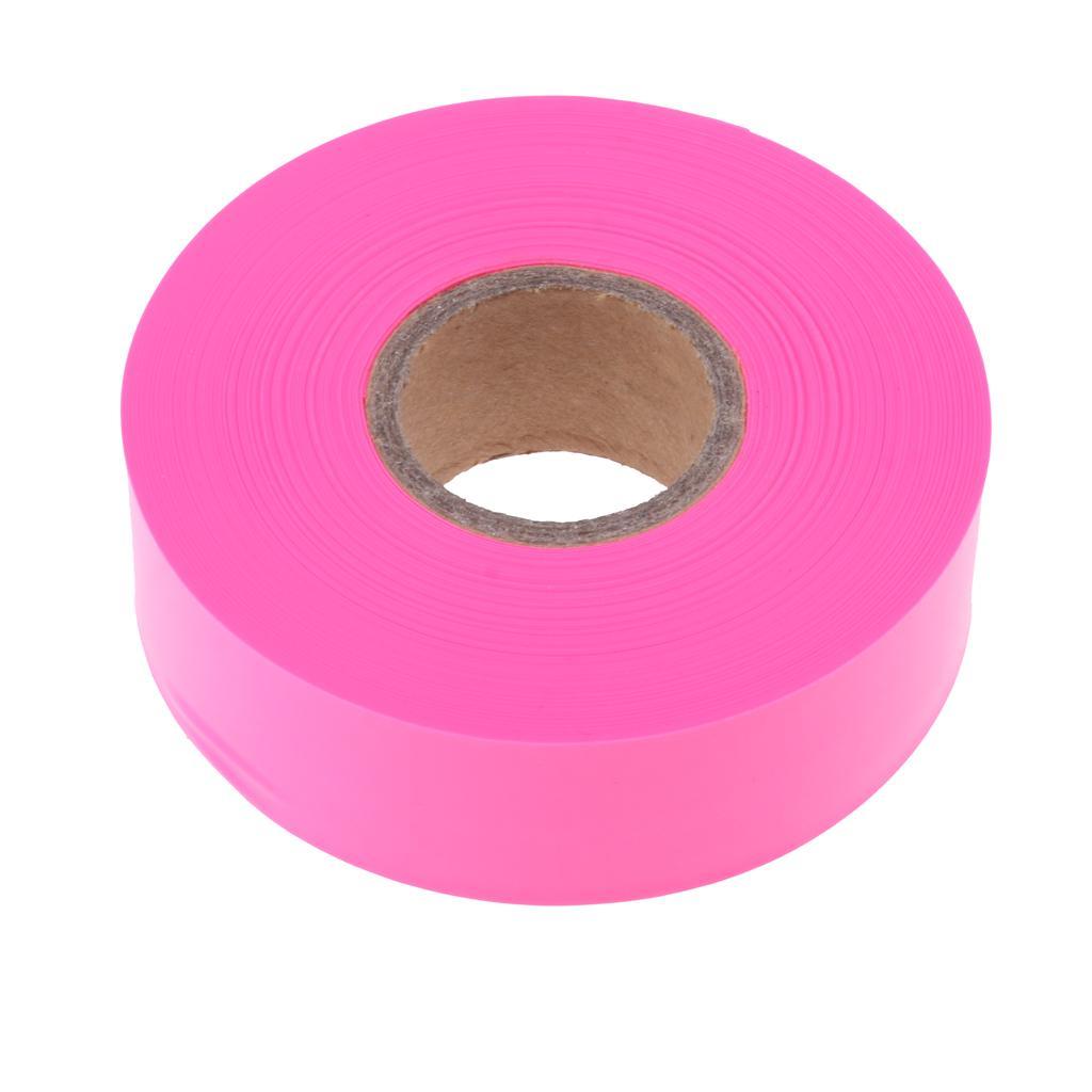 2x Outdoor Garden Tool Flagging Tape Trail Marking Safety Ribbon Camp Pink