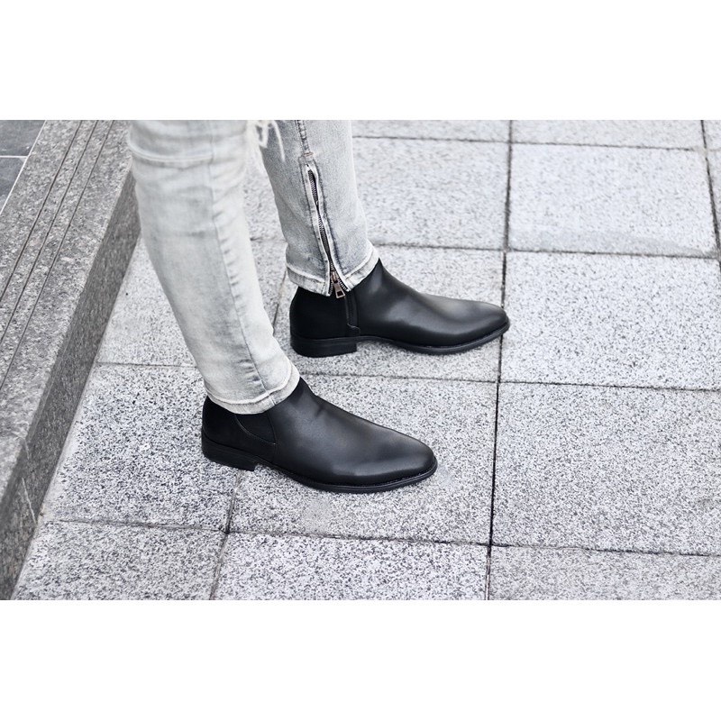 Giày Chelsea Boots Nam Cao Cổ Khóa Kéo UDANY Thời Trang Tôn Dáng - GCN10